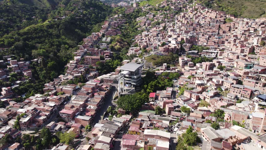 Aerial view of Medellin