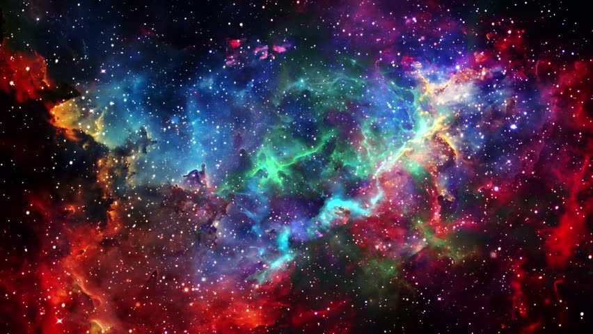 colorful nebula galaxy space background