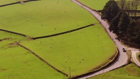 Aerial View of Stanbury, West Yorkshire: 4K Drone Footage