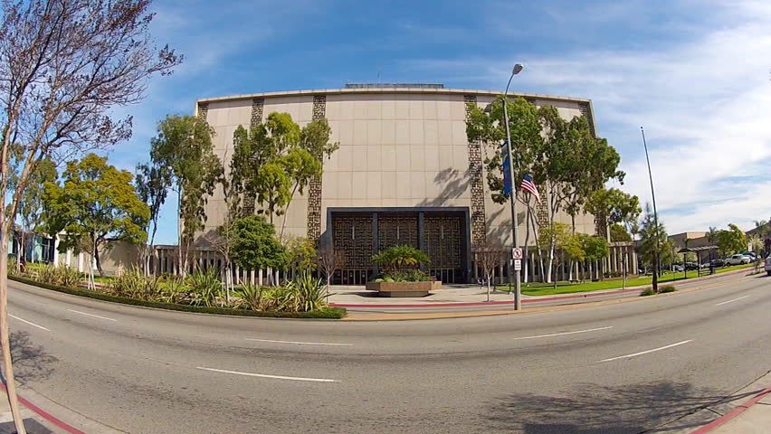 NORWALK, CA - February 23, 2013: Wide angle Los Angeles County Courthouse circa