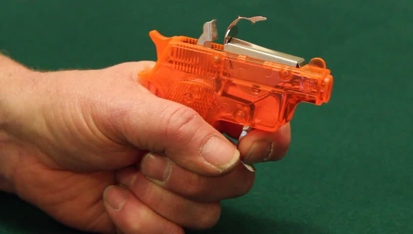 orange toy gun