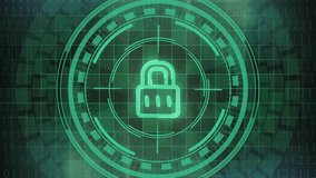 Animated of padlock icon over server room. Security icon. Global digital interface technology and networking concept	
 - Powered by Shutterstock - Get 15% off with code: PIKWIZARD15