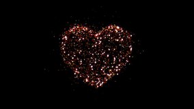 Particles Heart Loop. Heart Glittering Background - Powered by Shutterstock - Get 15% off with code: PIKWIZARD15