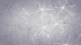 Neurons communicating via electrical signals and neurotransmitters a.k.a neuronal firing. Camera moving close to human brain nerve cells	 - Powered by Shutterstock - Get 15% off with code: PIKWIZARD15