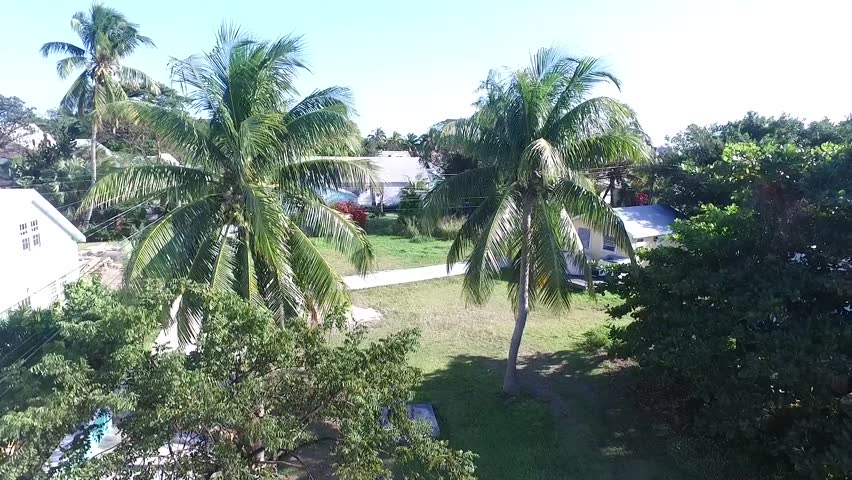 Arial Footage of New Plymouth, Green Turtle Cay, Bahamas