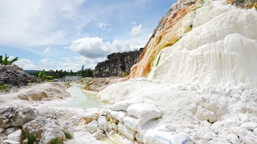 Sipoholon Hot Springs are hot springs in Tapanuli. This sulfur-containing bath was formed due to the eruption of Mount Martimbang