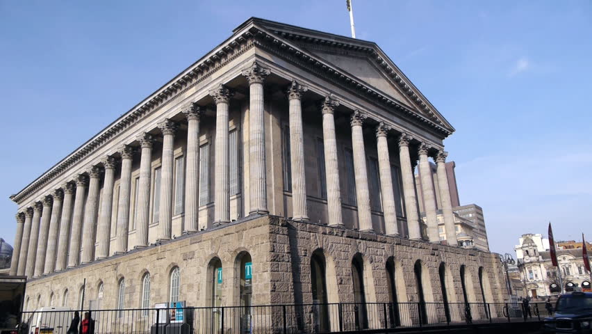 Birmingham Town Hall.
Birmingham Town Hall was opened in 1834. It is a grade 1 listed neo-classical building used mainly as a music venue.