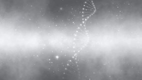 Looping abstract dna chain with dots rotation. - Powered by Shutterstock - Get 15% off with code: PIKWIZARD15