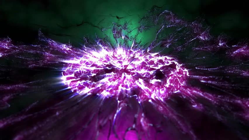 4k Fractal Spider Web Particles Motion Background
