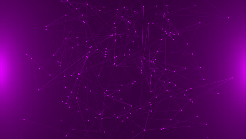 Plexus Futuristic Network Technology Background. High Tech Digital Technology Background. Seamless Loop 