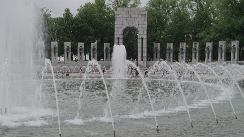 World War II Memorial in Washington DC honoring the 16 million Americans who served during World War II