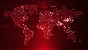 World Map Breaking News Red Color - Powered by Shutterstock - Get 15% off with code: PIKWIZARD15