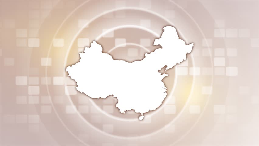 China Animated Map on Minimal Background, Multi Purpose Background with Ripples and Boxes with China 3D Map, 
Useful for Politics, Elections, Travel, News and Sports Events
