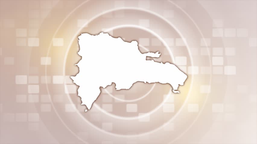 Dominican Republic Animated Map on Minimal Background, Multi Purpose Background with Ripples and Boxes with Dominican Republic 3D Map, 
Useful for Politics, Elections, Travel, News and Sports Events
