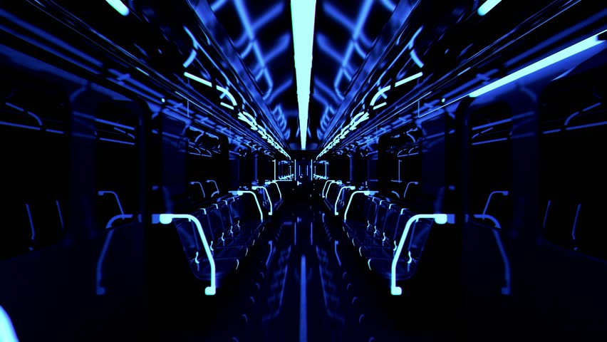 train future reflection looping animation