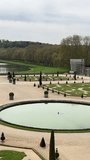 PARIS, FRANCE the beautiful latona fountain in the gardens of chateau versailles in paris, france. High quality 4k footage