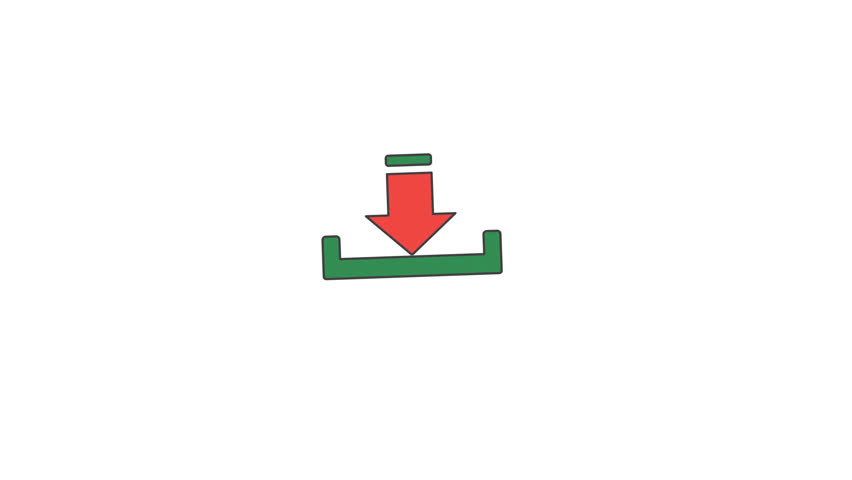 Animated Illustration of Arrows pointing downward symbolizes decrease or negative trend, ideal for financial or businessrelated design projects, presentations, websites, or reports.