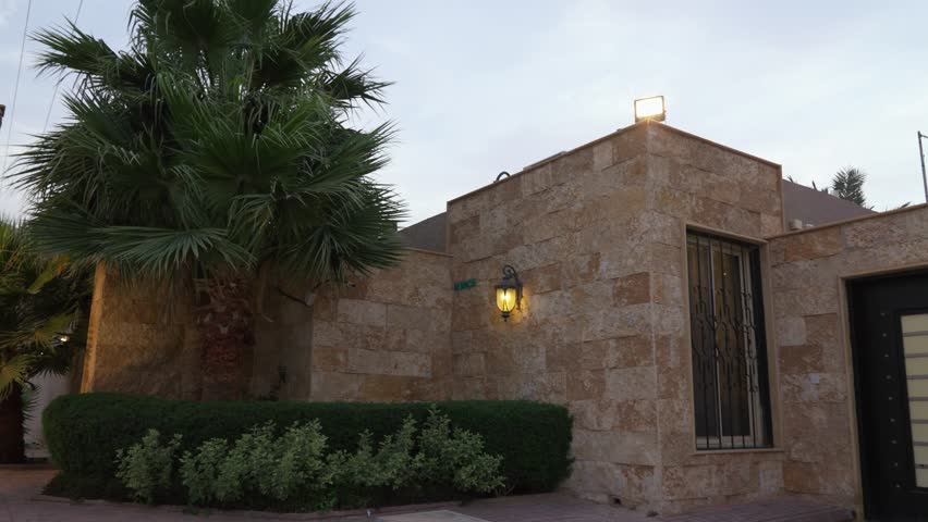 front gate of a house in Saudi Arabia