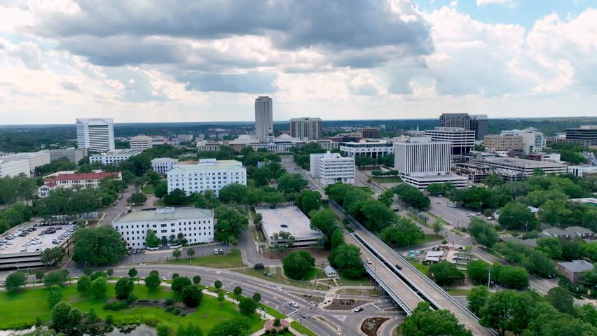 Aerial Orbit State Capital in Tallahassee Florida