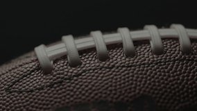 Dramatic, cinematic macro texture shots of a football - Powered by Shutterstock - Get 15% off with code: PIKWIZARD15