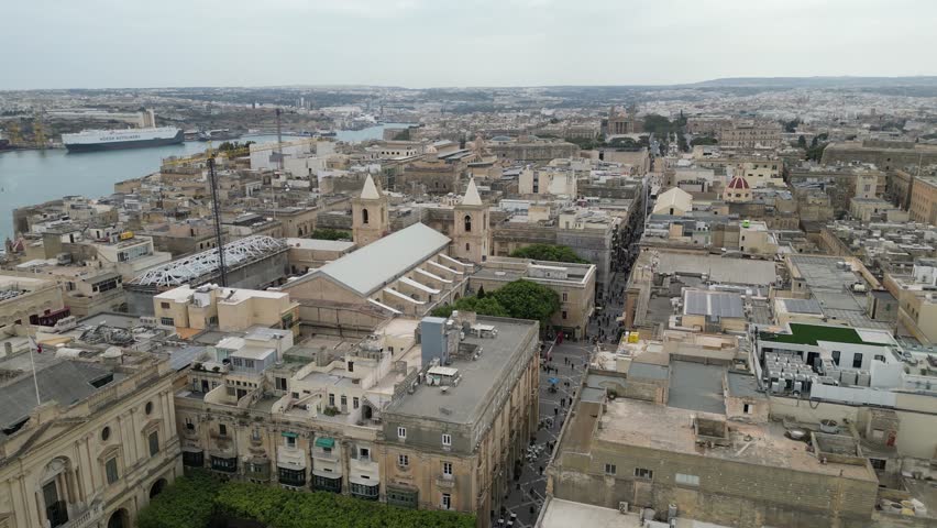 Overview of Valetta city and St. John