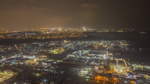 Jakarta at night timelapse