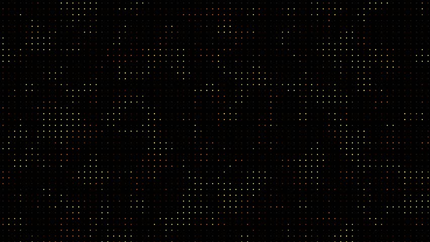 Abstract technological background of yellow and orange dots that light up and go out in a random order. Animated digital background. - Powered by Shutterstock - Get 15% off with code: PIKWIZARD15