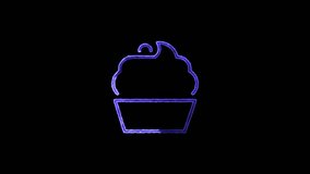 Neon glowing sticker on green screen chroma key background. Ultra High Definition, 4k vertical video animation - Powered by Shutterstock - Get 15% off with code: PIKWIZARD15