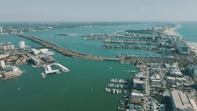 Stunning drone footage reveal of Clearwater Harbor Florida