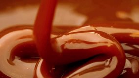Super Slow Motion Shot of Rippling Melted Caramel Super Slow Motion Shot of Salted Caramel Explosion Towards Camera Isolated on Black Dripping caramel drops of sweet caramel sauce.  - Powered by Shutterstock - Get 15% off with code: PIKWIZARD15