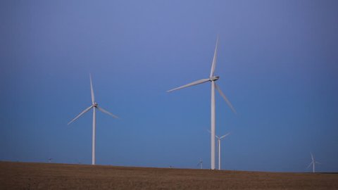 Clean and Renewable Energy, Wind Power, Turbine, Windmill, Dusk