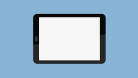Business analytic graph report on tablet computer. Hand moves over tablet with infographic, chart, graphs and data. Can be used for financial report or business calculation - Powered by Shutterstock - Get 15% off with code: PIKWIZARD15