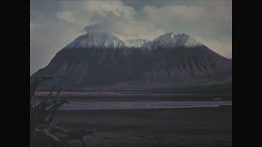 CIRCA - 1952 - Mountain ranges in Alaska