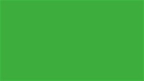 Animation video plug sign on green screen background