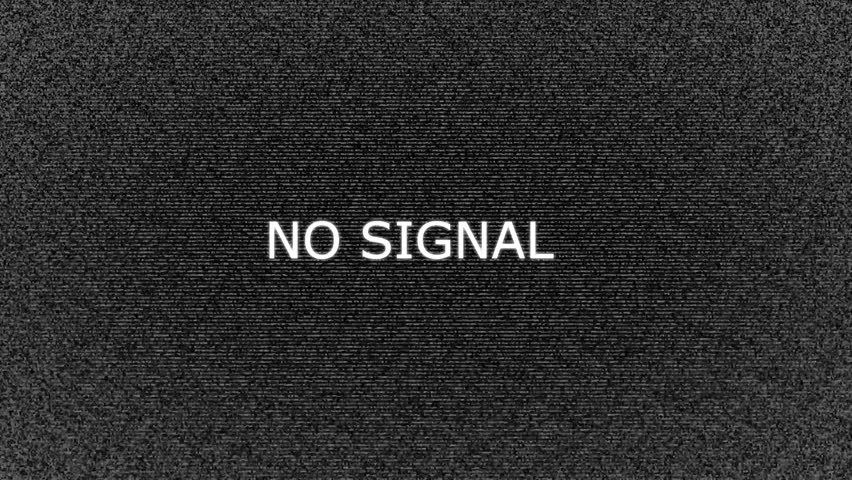 Seamless looped TV snow or noise background. returned analog television.4k noise and grain with vignette