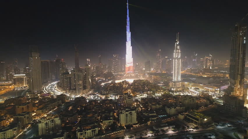 DUBAI, UAE - Burj Khalifa (Burj Dubai) A type of New Year