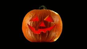 Jack O'Lanterns - Carved Pumpkins - Scary Halloween Decorations Lanterns Candles Many Pumpkins Close Up decorations with burning candles spooky - Powered by Shutterstock - Get 15% off with code: PIKWIZARD15