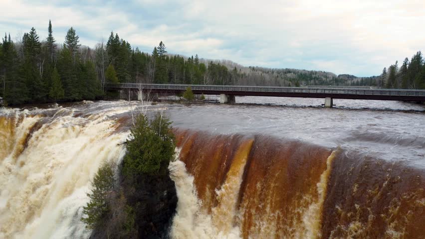 View of Kakabeka Falls, Ontario, Canada.