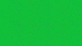 Animated Dotted style pattern 4k video clip isolated in green screen