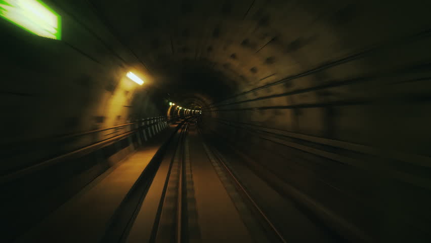 Fast to go through the tunnel of the subway in an automatic train without a driver - Powered by Shutterstock - Get 15% off with code: PIKWIZARD15