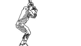 Sketch animation of baseball player in action. - Powered by Shutterstock - Get 15% off with code: PIKWIZARD15