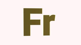 A currency of Burkina Faso. 3D Fr Rotating Sign. 360 degree rotation. Looped video. Gold symbol on a white background, Seamless loop.4K. - Powered by Shutterstock - Get 15% off with code: PIKWIZARD15