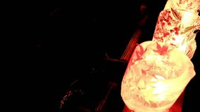 Ice lanterns and waterways illuminated by lights decorate Nakasendo in winter.Once a year, this is an event where ice lanterns are set up beside the old road in Magome, Nakatsugawa, Gifu Prefecture. - Powered by Shutterstock - Get 15% off with code: PIKWIZARD15