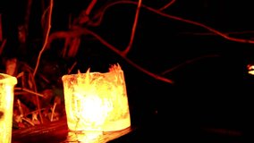 Magome, the ice lanterns that decorate Nakasendo in winter, Kisoji Ice and Snow Lantern Festival.
