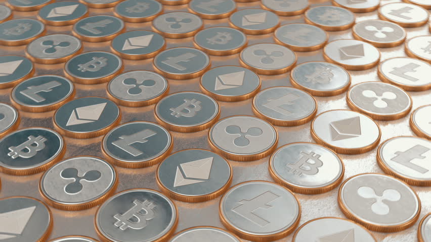 Blockchain Cryptocurrency Symbol Logo Coin Background