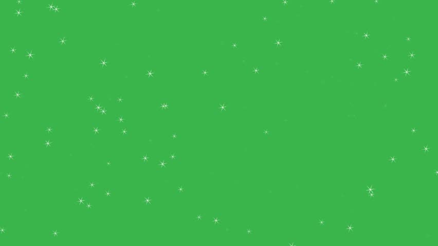 Stars shine effect background on green screen animation. Christmas decoration. Royalty-Free Stock Footage #35060068