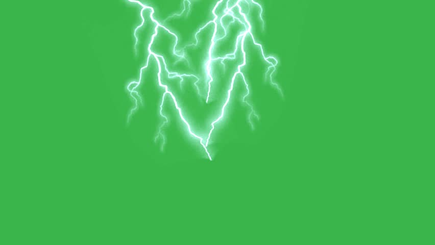 Lighting strikes on green screen background animation. Thunderstorm HD footage video. Royalty-Free Stock Footage #35060080