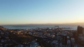 Cape Town from a unique perspective with this high-quality aerial video.This captivating video captures the essence of Cape Town, offering stunning aerial images to enhance any creative project.