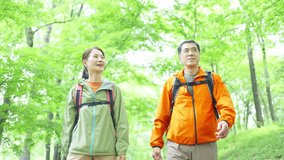 Senior couple hiking in the mountains in early summer
 - Powered by Shutterstock - Get 15% off with code: PIKWIZARD15
