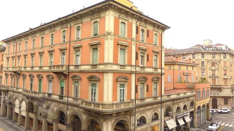 Bologna, Emilia-Romagna Region, Northern Italy: building on street dell'Indipendenza near central railway station